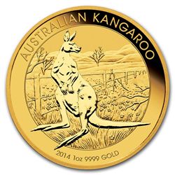 2014 1 oz  .9999 PURE GOLD AUSTRALIAN KANGAROO