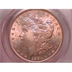 1884-O Morgan Dollar Ch MS64 PCGS