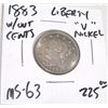 Image 1 : 1883 *1ST YEAR* LIBERTY "V" NICKEL *RARE MS-63 HIGH GRADE* RED BOOK VALUE IS $225.00+!! COIN CAME OU