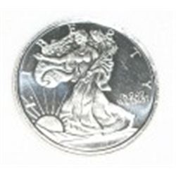 SILVER *WALKING LIBERTY* 1/10OZ FINE SILVER COIN *UNC MS HIGH GRADE*!! COIN CAME OUT OF SAFE!!