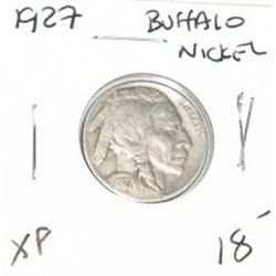 1927 BUFFALO NICKEL RED BOOK VALUE $18.00+ *NICE EARLY EXTRA FINE GRADE*!! BUFFALO NICKEL CAME OUT O