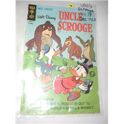 1968 *EXTREMELY RARE* VOL.1 DECEMBER NO.78 GOLD KEY COMICS *UNCLE SCROOGE* COMIC BOOK VALUE $50.00!!