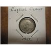 Image 1 : 1922 GREAT BRITAIN SILVER 6 PENCE
