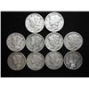Image 1 : 10 ASSORTED 1940'S MERCURY DIMES