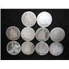 Image 1 : 10 ASSORTED 1850'S SEATED LIBERTY DIMES