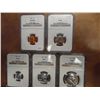 Image 1 : 1961 US SILVER PROOF SET ALL NGC SLABS