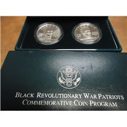 1998 BLACK REVOLUTIONARY WAR PATRIOTS 2 COIN SET