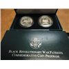 Image 2 : 1998 BLACK REVOLUTIONARY WAR PATRIOTS 2 COIN SET