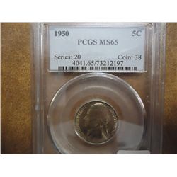 1959 JEFFERSON NICKEL PCGS MS65