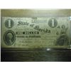 1861 STATE OF FLORIDA $1 OBSOLETE BANK NOTE