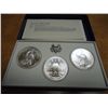 Image 2 : 1984 P/D/S OLYMPIC 3 SILVER DOLLAR UNC SET