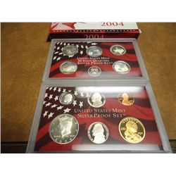 2004 US SILVER PROOF SET (WITH BOX) SOME GOLDEN