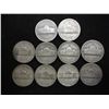 Image 2 : 10 ASSORTED 35% SILVER JEFFERSON WAR NICKELS