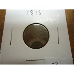 1875 INDIAN HEAD CENT SEMI KEY