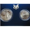 Image 1 : 1986 STATUE OF LIBERTY 2 COIN UNC SET