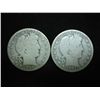 Image 1 : 1900-S & 1901-O BARBER HALF DOLLARS