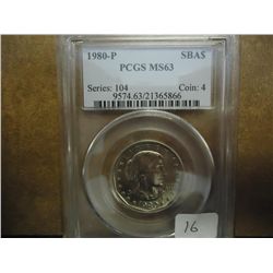 1980-P SBA DOLLAR PCGS MS63