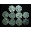 Image 1 : 10 ASSORTED 35% SILVER JEFFERSON WAR NICKELS