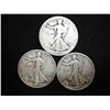 Image 1 : 1934-D,44-S & 45 WALKING LIBERTY HALF DOLLARS