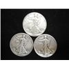 Image 1 : 1941,42-S & 44 WALKING LIBERTY HALF DOLLARS