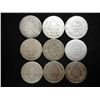 Image 2 : 9 ASSORTED 1890'S SEATED LIBERTY DIMES