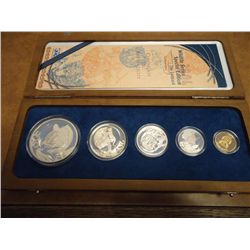 2004 SOUTH AFRICA LEOPARD WILDLIFE SET 4 SILVER PF