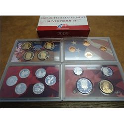 2009 US SILVER PROOF SET (WITH BOX) 18 PIECES