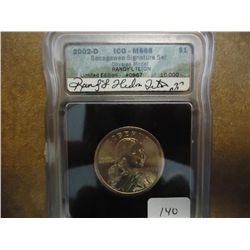 2002-D SACAGAWEA DOLLAR ICG MS66 SIGNATURE SET