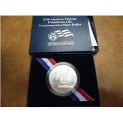 2010-W DISABLED VETERANS UNC SILVER DOLLAR