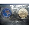 Image 2 : 1973-S  IKE SILVER DOLLAR UNC (BLUE PACK)