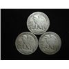 Image 2 : 1943,44 & 45 WALKING LIBERTY HALF DOLLARS