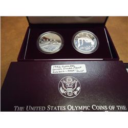 1996 US OLYMPIC 2 SILVER DOLLAR PF SET