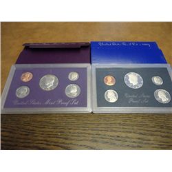 1983 & 1989 US PROOF SETS (WITH BOXES)