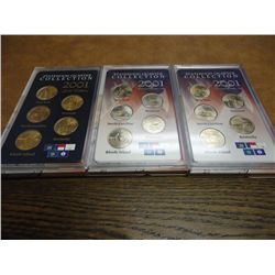 3-2001 50 STATE QUARTERS UNC SETS