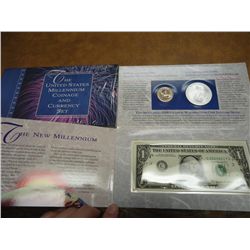 2000 US MILLENNIUM COINAGE & CURRENCY SET