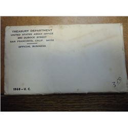 1968 US MINT SET (UNC) P/D/S (WITH ENVELOPE)