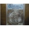 Image 1 : 2011-S AMERICAN SILVER EAGLE ANACS MS69
