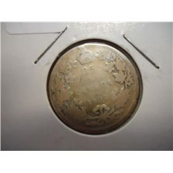 1902 CANADA SILVER 25 CENTS