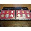 Image 1 : 1980 & 1982 US PROOF SETS (WITH BOXES)