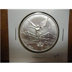 1998 MEXICO 1 OZ. SILVER LIBERTAD UNC