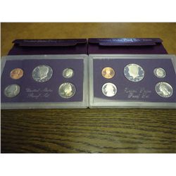 1986 & 1987 US PROOF SETS (WITH BOXES)