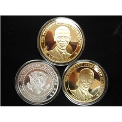 3-2009 BARACK OBAMA INAUGURATION TOKENS (PF)