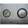 Image 1 : 2 MEXICO SILVER LIBERTADS 2013 1/10 OZ. AND 1992