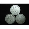 Image 2 : 1941,43 & 45-D WALKING LIBERTY HALF DOLLARS