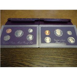 1985 & 1988 US PROOF SETS (WITH BOXES)