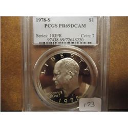 1978-S IKE DOLLAR PCGS PR69 DCAM