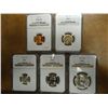Image 1 : 1961 US SILVER PROOF SET ALL NGC SLABS