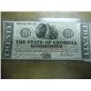 Image 1 : 1862 STATE OF GEORGIA $20 OBSOLETE BANK NOTE