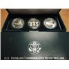 Image 2 : 1994 US VETERANS 3 SILVER DOLLAR PROOF SET