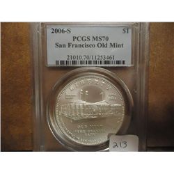 2006-S SAN FRANCISCO OLD MINT SILVER DOLLAR PCGS